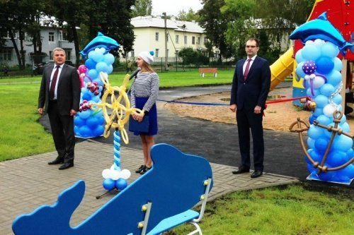 В поселке Семибратово открыли спортивную площадку 