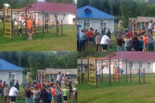 В Даниловском районе установили площадку для воркаута 