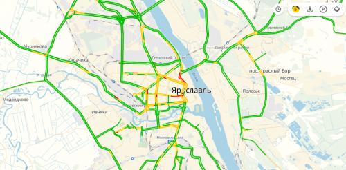 Ярославские пробки оценили в баллах
