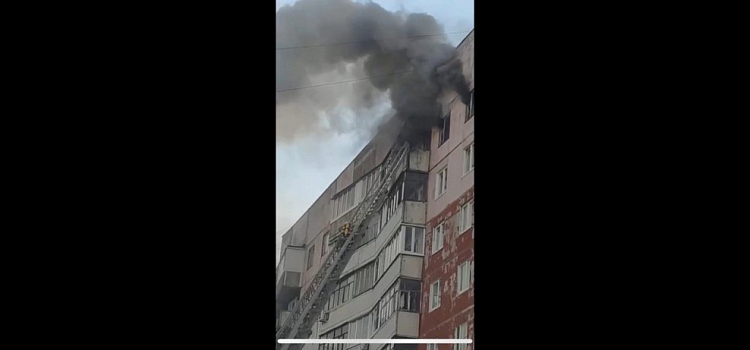 В Заволжском районе в пожаре погиб мужчина. Видео