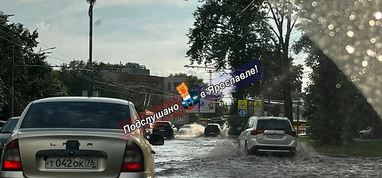 Вечерняя гроза: Ярославль подтопило, а часть Ярославского округа лишило электричества_319167