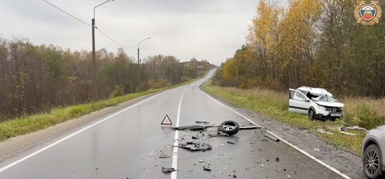 В Ярославской области отечественный автомобиль выехал на встречку и столкнулся с фурой_324545