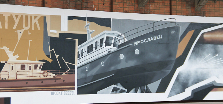 Новая точка притяжения: в Ярославле завершили работу по созданию нового масштабного мурала_297580