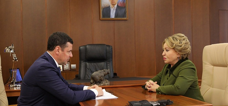 Губернатор Дмитрий Миронов встретился с Валентиной Матвиенко