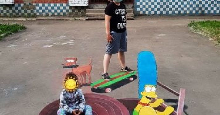 Новый 3D-арт: в Ярославле на Липовой Горе поселились Симпсоны