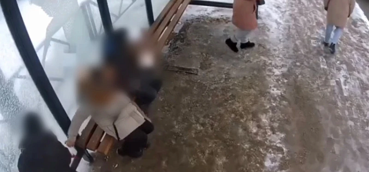 В Ярославле третьеклассница разбила остановку молотком из салона автобуса