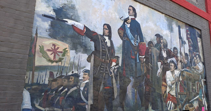 В Ярославле появились граффити на военную тематику_273005