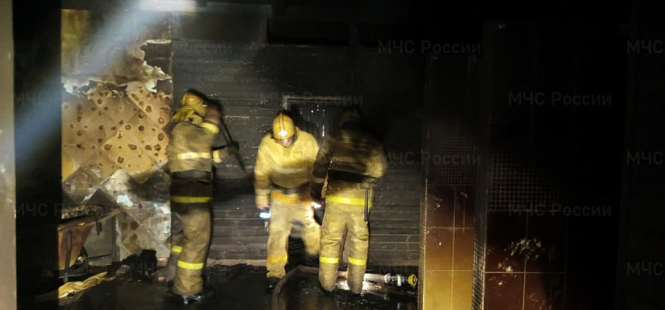 В Ярославле горел банный комплекс