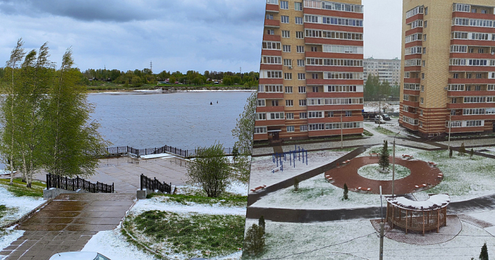 «Сейчас точно май?!»: ярославцы поделились кадрами весеннего снегопада