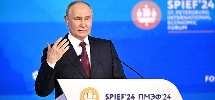 Михаил Евраев принял участие в пленарном заседании под руководством Владимира Путина на ПМЭФ-2024