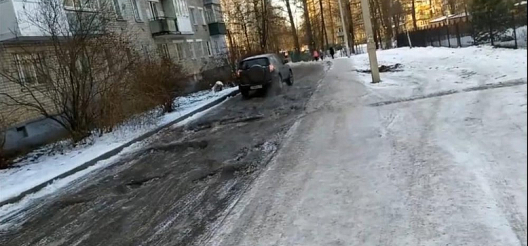 Видео дня. Ярославна показала одну из самых «убитых» дорог города