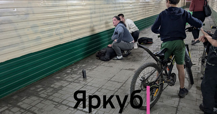 «Да, рисовал, но у меня астма»: в центре Ярославля неравнодушные очевидцы скрутили злостного вандала