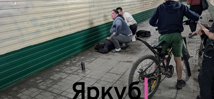 «Да, рисовал, но у меня астма»: в центре Ярославля неравнодушные очевидцы скрутили злостного вандала