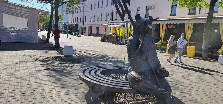 Медведь остался в одиночестве: на улице Кирова в Ярославле продолжают вырубать деревья_273503