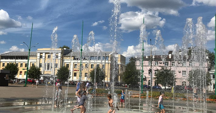 В Ярославль снова приходит жаркая погода