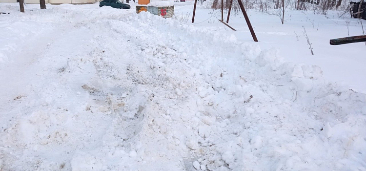 Сложности работы: в Ярославле мусоровозы застревают в нечищенных от снега дворах_206060