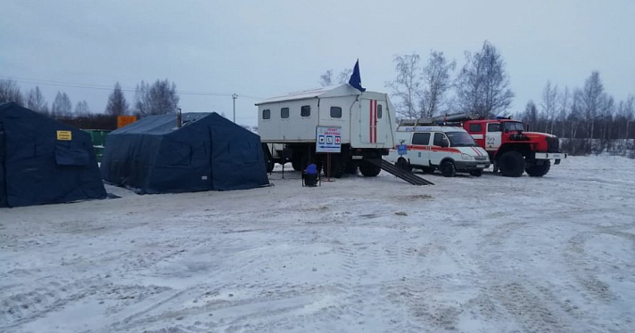 В Ярославской области на трассе М-8 установили мобильный пункт обогрева