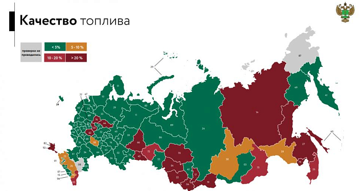 По данным Росстандарта Ярославский регион стал одним из худших по качеству топлива