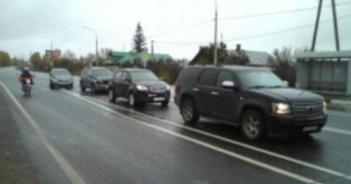В Ростовском районе столкнулись четыре автомобиля 