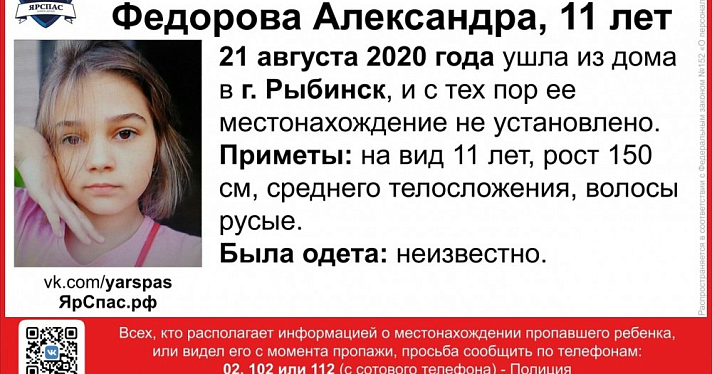 В Ярославской области ищут пропавшую девочку