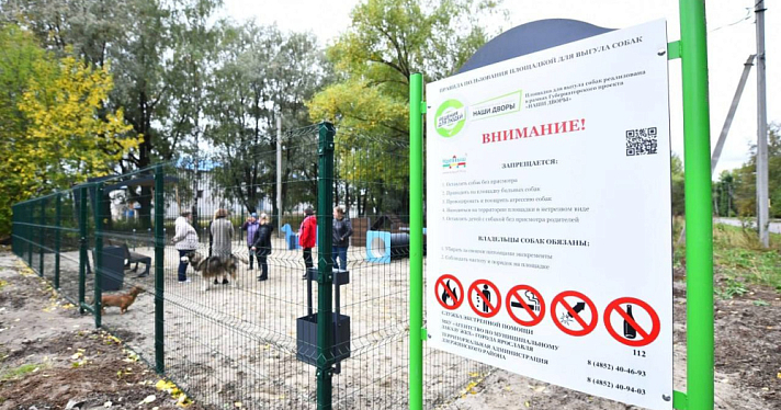 В Ярославле обустроят еще 15 площадок для выгула и дрессировки собак