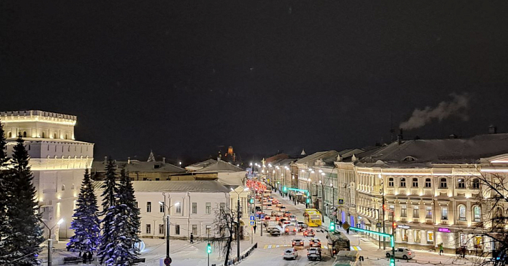 Снегопад и хоккей повысили пробки в Ярославле до девяти баллов